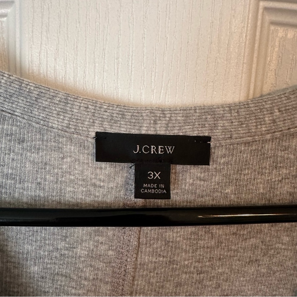 J. Crew Long Sleeve Gray Maxi Dress - Picture 2 of 5